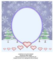 Snowman in Love Insert
