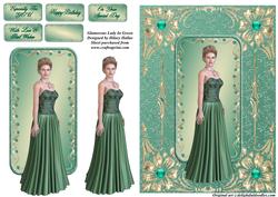 Glamour Lady in Green