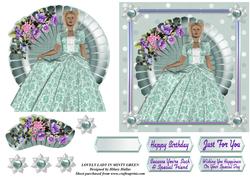 Lovely Lady in Minty Green