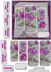 Sweet Peas Panel Card