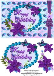 Violet & Blue Birthday