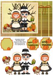 Pilgrim Couple Thanksgiving