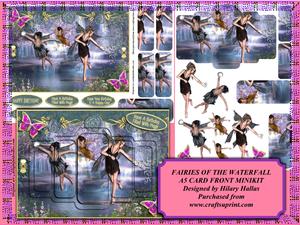Fairies of the Waterfall A5 Cardfront Minikit