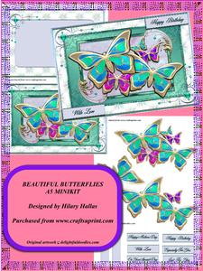 Beautiful Butterflies A5 Minikit