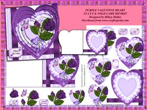 Purple Valentine Heart