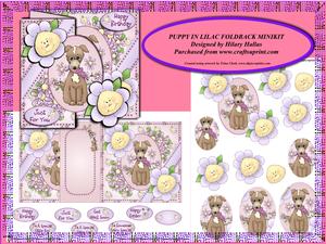 Puppy in Lilac Foldback Minikit