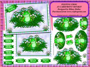 Peeping Frog A5 Cardfront Minikit