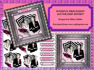 Wedding Procession 8x8 Card Front Minikit