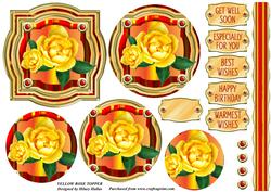 Yellow Rose Topper