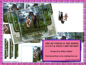 The Huntress & the Horse A5 Cut & Fold Card Minikit