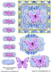 Pink & Lilac Butterfly