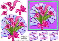 Bright Pink Lillies