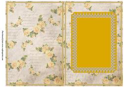 Yellow Rose Insert