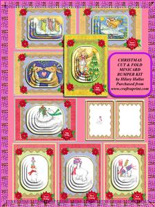 Christmas Cut & Fold Minicard Bumper Kit