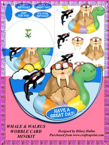 Whale & Walrus Wobble Card Minikit