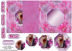 Cute Yorkie No Hole Foldback