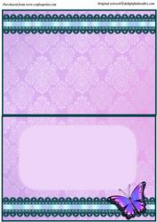 Purple Butterfly Insert