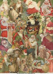 Vintage Santa Background