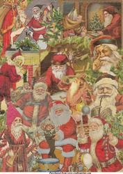 Vintage Santa Background 2