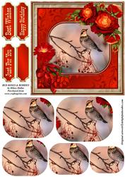 Red Roses & Berries
