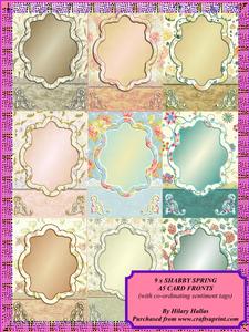 Shabby Spring A5 Card Fronts