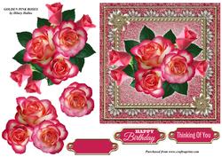 Golden Pink Roses