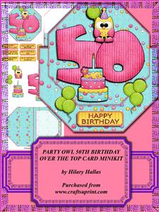 Party Owl 50th Birthday Minikit
