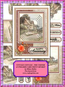 Vintage Cottage - the Visitor A5 Card Front Minikit