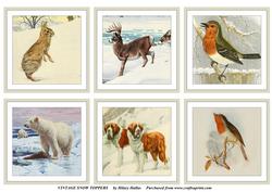 Vintage Snow Toppers