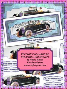 Vintage Car Large Dl Pyramid Minikit