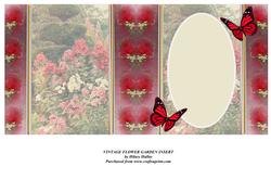 Vintage Flower Garden Insert