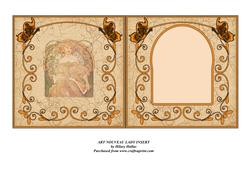 Art Nouveau Lady Insert