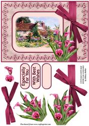 Vintage Cottage with Cala Lilies