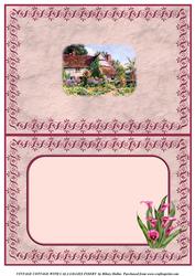 Vintage Cottage with Cala Lilies Insert