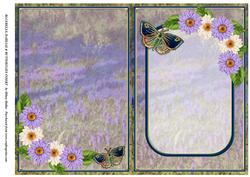Bluebells, Dahlias & Butterflies Insert