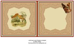 Cottage & Butterfly Insert