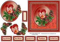 Beautiful Red Pansy