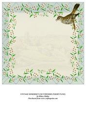 Vintage Somerset Countryside Insert Panel