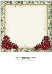 Poinsettias & Beads Insert Panel