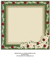 Poinsettias & Candles Insert Panel