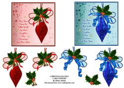 Christmas Bauble Card Toppers