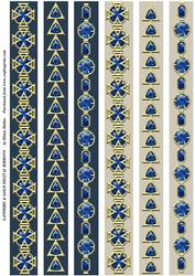 Sapphire & Gold Digital Ribbons