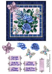 Winter Blue Roses