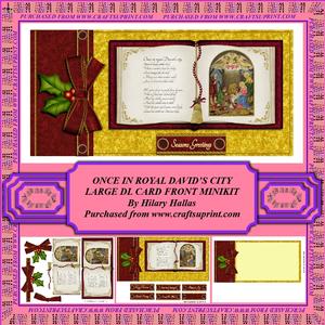 Once in Royal David's City Large Dl Card Front Minikit