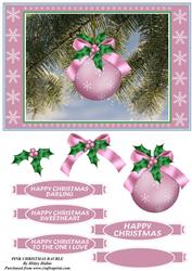 Pink Christmas Bauble