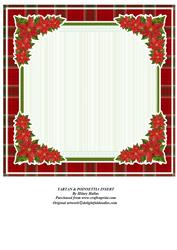 Tartan & Poinsettia Insert