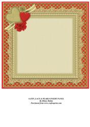 Satin Lace & Pearls Insert Panel