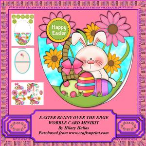 Easter Bunny Over the Edge Wobble Card Minikit