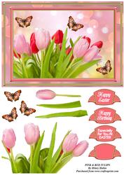 Pink & Red Tulips