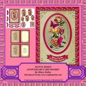 Joyful Roses Anniversary Card Minikit
